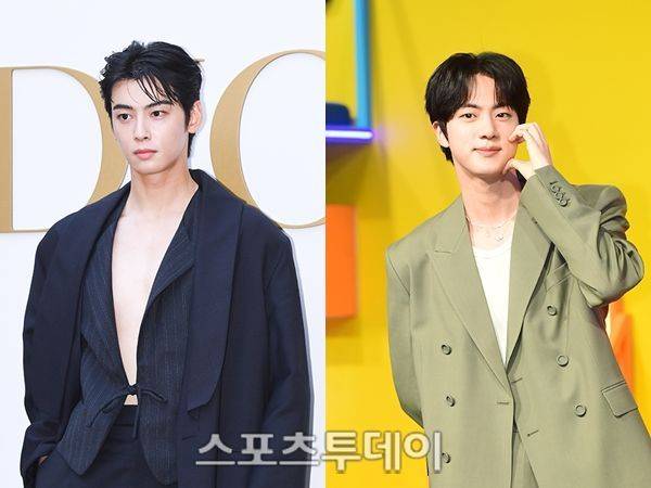 아스트로 차은우, 방탄소년단 진 / 사진=DB