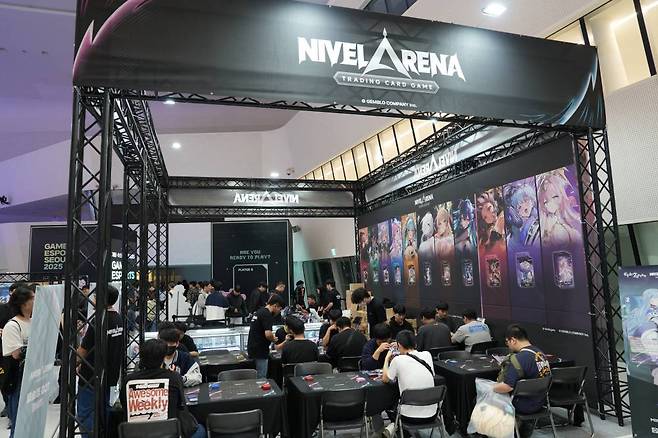 국내 TCG의 상징 니벨 아레나 부스