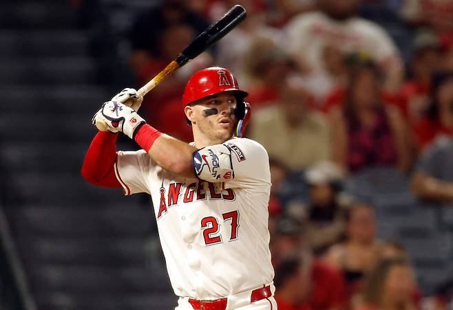 <yonhap photo-5159=""> 트라웃. AFP=연합뉴스</yonhap>