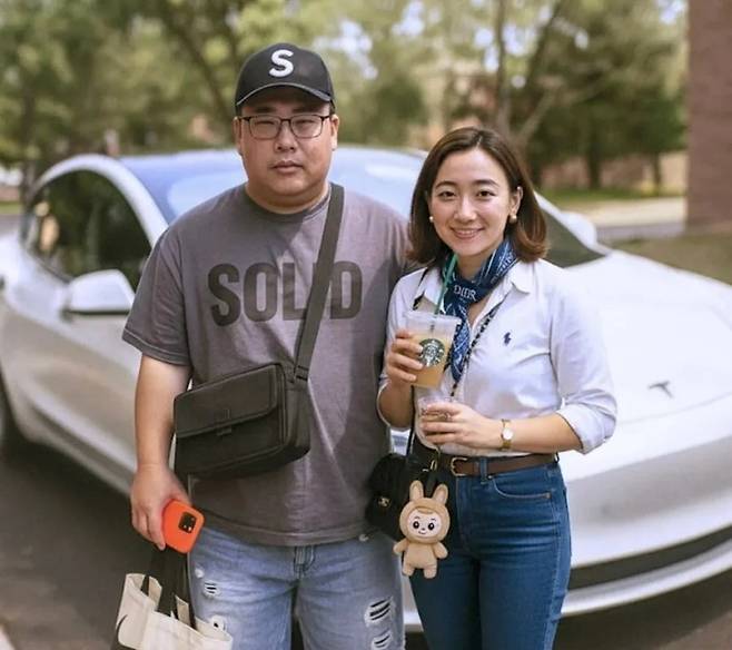 '영포티' 남녀 패션을 인공지능(AI)으로 실사화한 모습. 사진=온라인커뮤니티