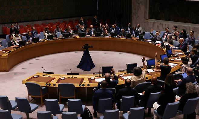 유엔 안보리 모습. 로이터연합뉴스