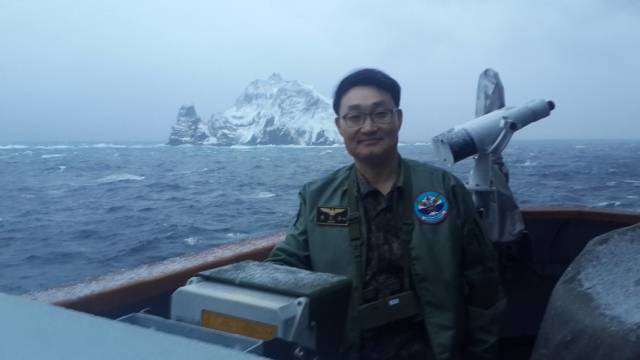 해군 제독 시절의 양 교수. 사진 제공=양민수 교수