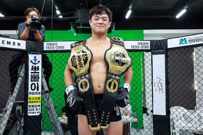 KMMA 더블 챔피언에 오른 엘리트 유도선수 출신 김민규. 사진=KMMA