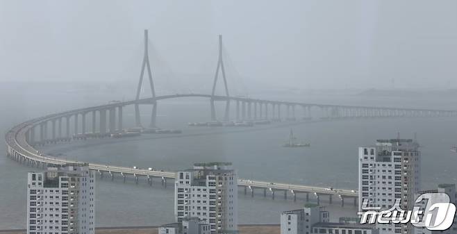 인천광역시 연수구 송도동에서 바라본 인천대교. (뉴스1 DB) 2019.1.28/뉴스1 ⓒ News1 오장환 기자