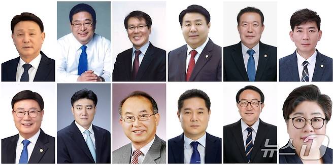 내년 6월 실시되는 전국동시지방선거 군산시장 예정자. 윗줄 왼쪽부터 시계방향 강임준, 서동석, 문택규, 진희완, 김영일, 나종대, 박정희, 강태창, 이주현, 최관규, 김재준, 문승우./뉴스1