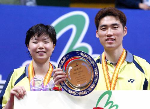 선수 시절 코리아오픈 혼합복식 6연패 대기록을 세운 김동문 대한배드민턴협회 회장. 채널에이 자료