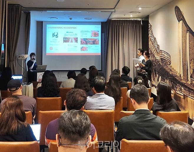 점보씨푸드가 여의도 IFC몰 직영점 오픈 1주년을 기념해 기자간담회를 열었다.