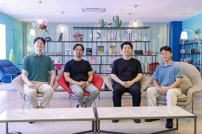 (좌측부터) 양상진 울산과학기술원(UNIST) 연구원, 양창덕 UNIST 교수, 민한울 고려대 교수, 김기훈 고려대 연구원./UNIST