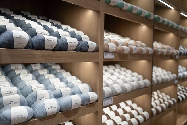 쎄비하우스에 전시된 뜨개실의 모습. ⓒ데일리안 남가희 기자