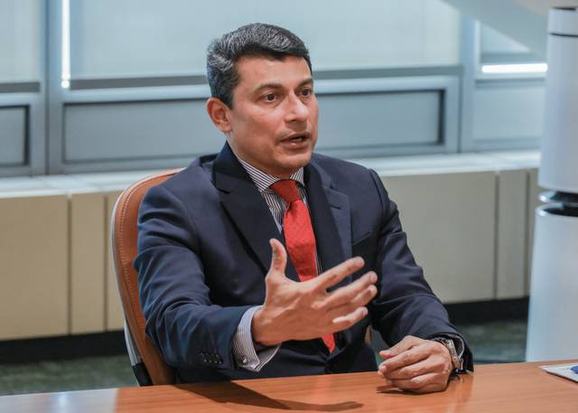 라비 바라드와지 델 테크놀로지스 아시아태평양·중국·일본 파트너 에코시스템 부사장이 22일 디지털타임스와 인터뷰하고 있다. 박동욱기자 fufus@