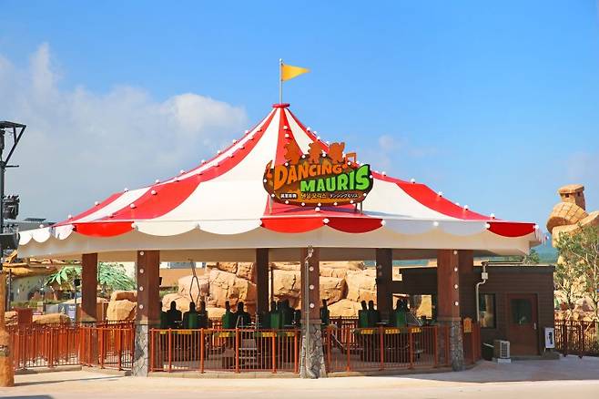 내달 1일 신규 오픈하는 어트랙션 댄싱모리스. 롯데월드 어드벤처 부산 제공