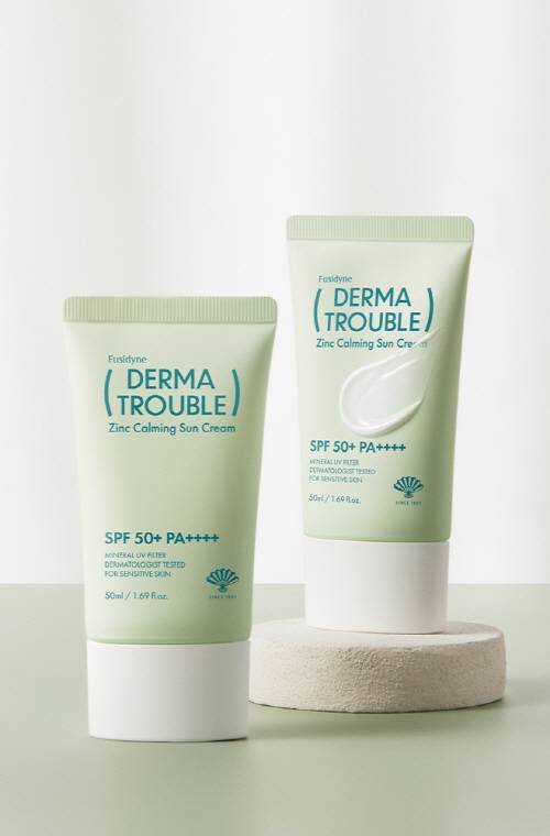 후시다인 더마 트러블 징크 카밍 선크림. [사진=동화약품 제공]