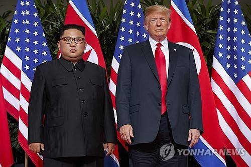 도널드 트럼프 미국 대통령과 김정은 북한 국무위원장 [AP=연합뉴스 자료사진]