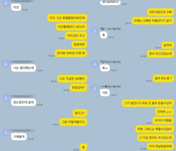 룽거컴퍼니의 로맨스스캠(연애빙자사기) 예시 [서울경찰청 금융범죄수사대 제공. 재판매 및 DB 금지]