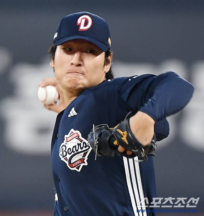 9일 수원 KT위즈파크에서 열린 두산-KT전. 두산 선발투수로 마운드에 오른 곽빈. 수원=정재근 기자 cjg@sportschosun.com/2025.9.9/