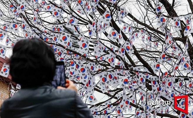 지난 3.1절 당시 서울 용산구 효창공원 일대 모습. 강진형 기자