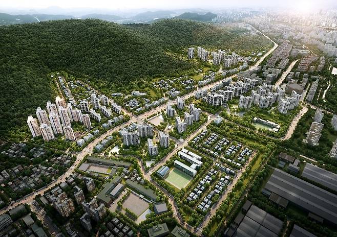 광명 구름산지구 개발 예정도. 유승종합건설 제공