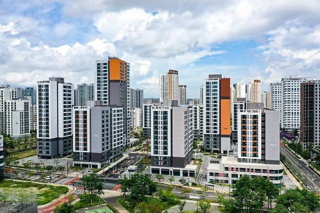 다음 달부터 입주가 예정된 '평택고덕 15단지'의 조감도. 대보건설 제공