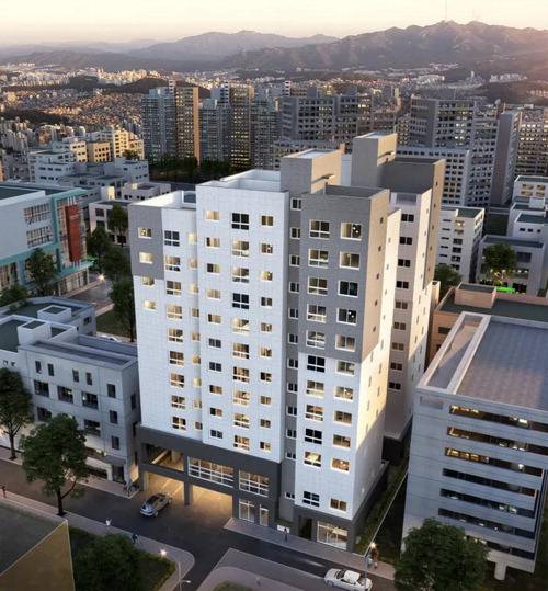 서울 영등포구에 위치한 비아파트 '미리내집' 소미더클래스한강 조감도. SH공사