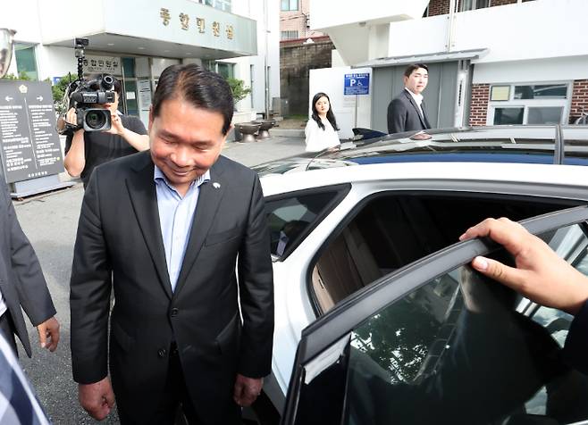 당선무효형 선고받은 신경호 강원교육감. 연합뉴스
