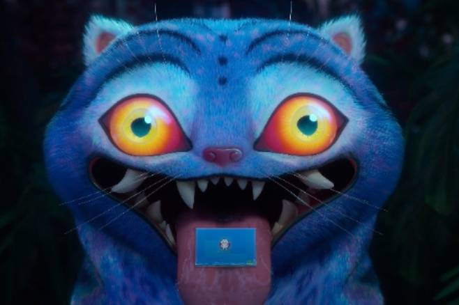 '케이팝 데몬 헌터스'의 호랑이 캐릭터 '더피' 사진. 넷플릭스 제공