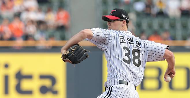 LG 부상 대체 외국인 선수로 뛰었던 코엔 윈. 연합뉴스