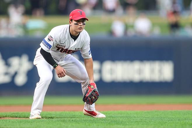 ▲ 내년 2루 경쟁의 가능성을 타진하고 있는 윤도현 ⓒKIA타이거즈