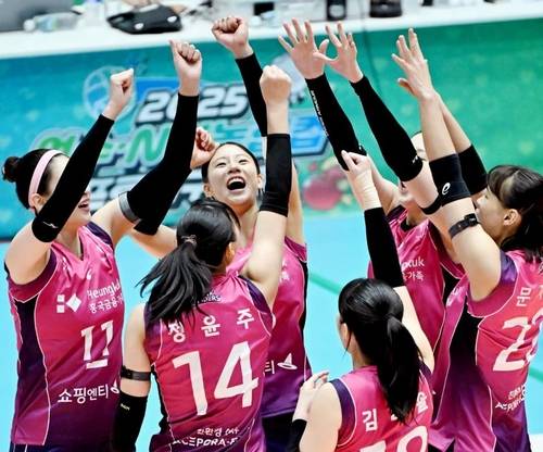 프로배구 흥국생명 선수단 [한국배구연맹 제공. 재배포 및 DB 금지]