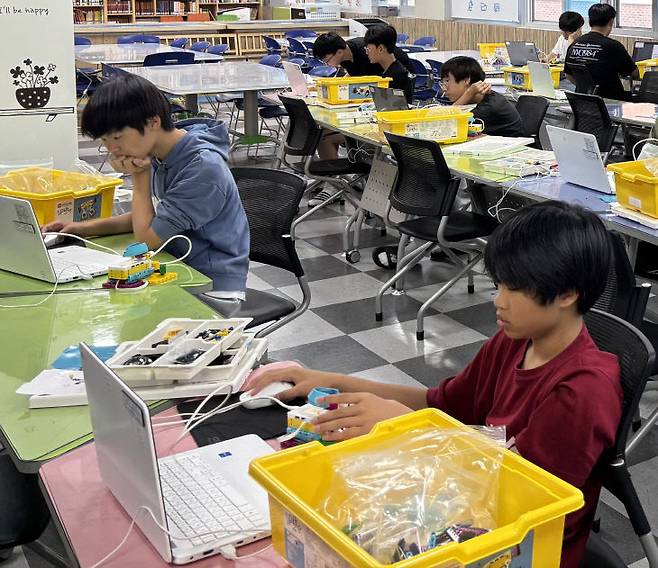 대흥중 방과후학교 코딩 프로그램.