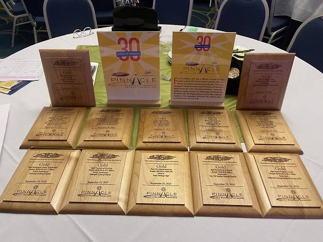 국내 축제가 다양한 분야에서 골드 메달을 수상했다.