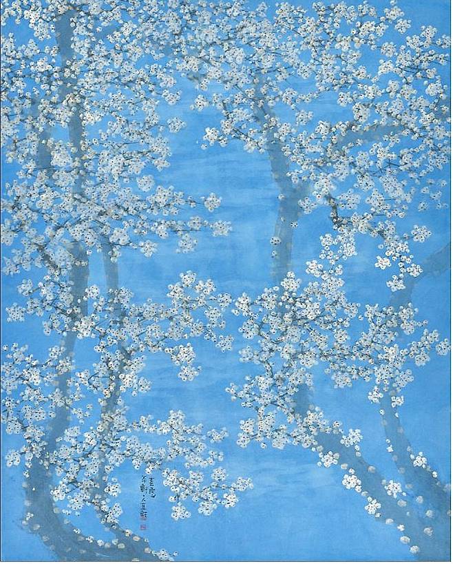 허달재 작 '백매'