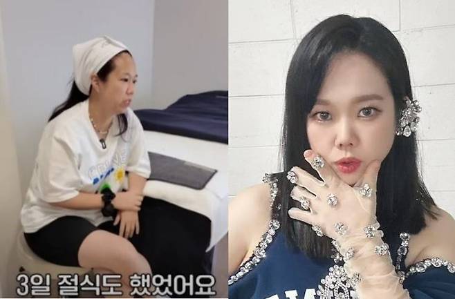 홍현희가 자기 관리를 위해 3일 절식을 했다고 말했다. 사진=홍현희 유튜브 채널 영상 캡처/인스타그램