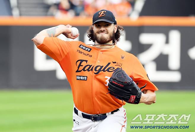 13일 대전 한화생명볼파크에서 열린 한화 이글스와 키움 히어로즈의 경기. 한화 폰세가 역투하고 있다. 대전=박재만 기자 pjm@sportschosun.com/2025.09.13/