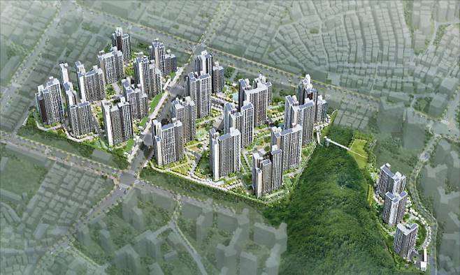 경기 광명시 ‘힐스테이트 광명11’ 투시도.