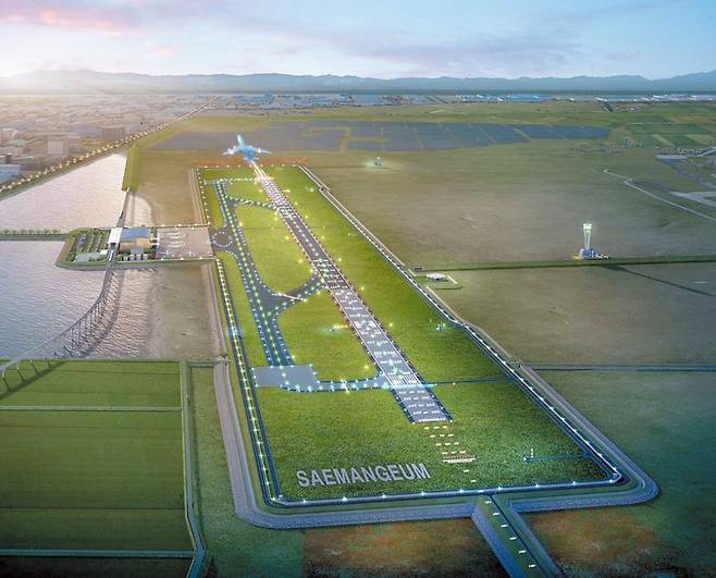 새만금 신공항 조감도. HJ중공업 제공