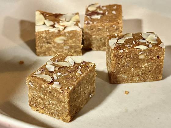 Barfi, made from evaporated buffalo milk solids, at Bombay Sweet Shop [LEE JIAN]