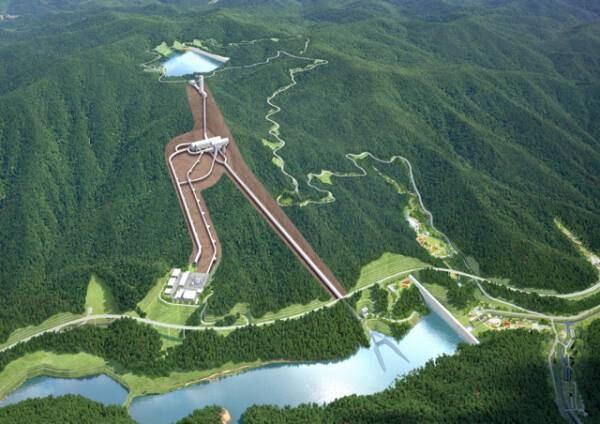 홍천 양수발전소 1,2호기 조감도. 대우건설