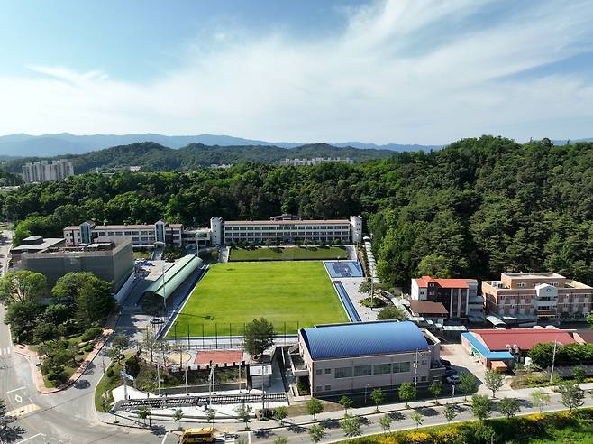 영주에 있는 한국철도고등학교 전경[철도고 제공]