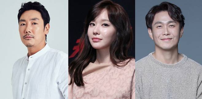 배우 조진웅(왼쪽부터) 김아중 오정세. 노컷뉴스 자료사진·사람엔터테인먼트·프레인TPC 제공