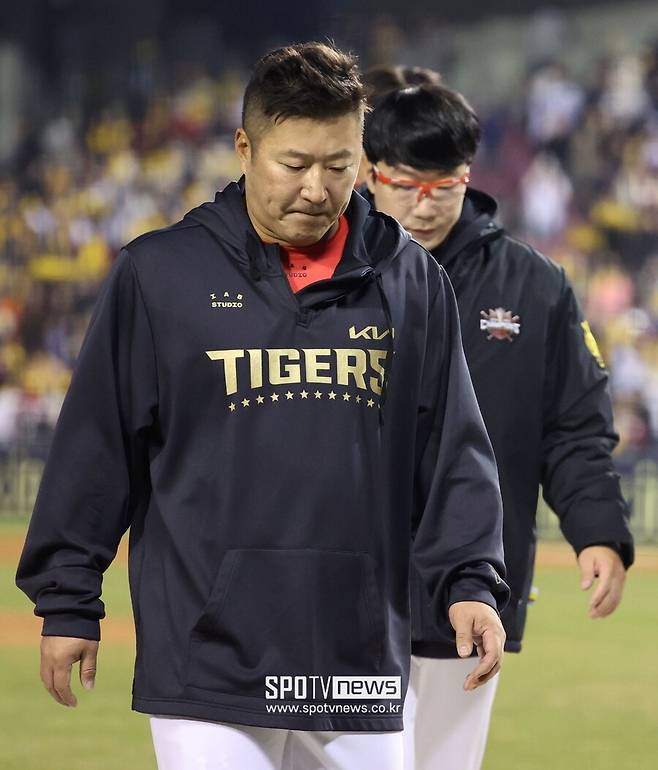 ▲ 최형우 등 몇몇 선수들의 분전에도 불구하고 추락을 피하지 못한 KIA ⓒ곽혜미 기자