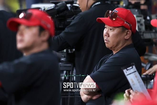 ▲ 지난해 우승 감독으로 각광받았던 이범호 감독은 올해 큰 시련을 맞이했다 ⓒ곽혜미 기자