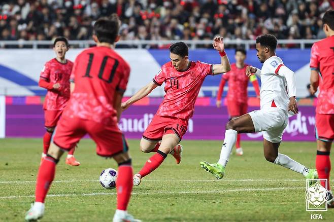 대한민국 축구 국가대표팀 수비수 조유민. /사진=대한축구협회 제공