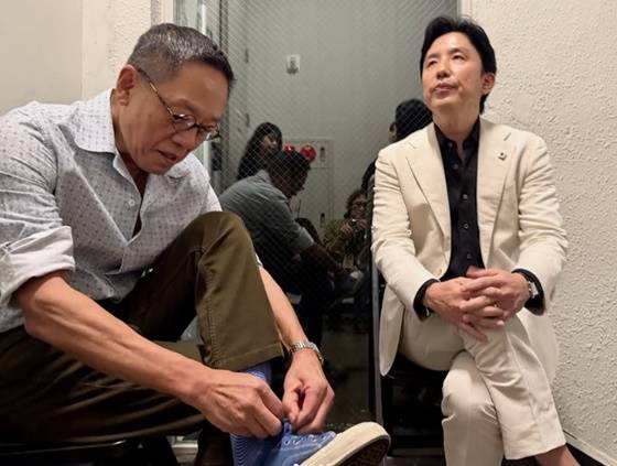 정태영 부회장(왼쪽), 유희열/사진=정태영 부회장 SNS