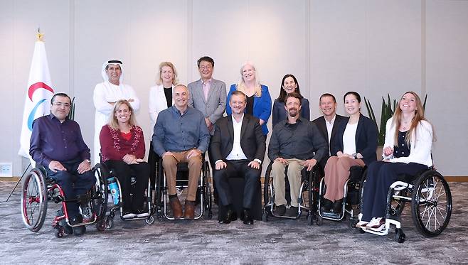 국제패럴림픽위원회(IPC) 집행위원회 단체 기념 촬영 [대한장애인체육회 제공. 재판매 및 DB 금지]