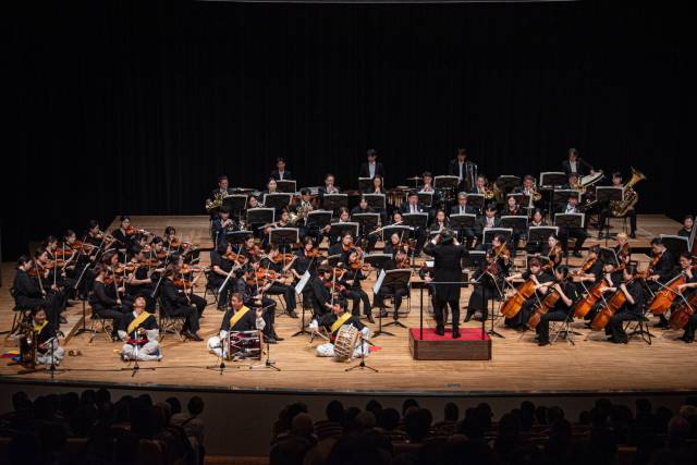 대구시향과 대구시립국악단 사물놀이가 함께 선보인 사물놀이 협주곡이 공연의 대미를 장식했다. 대구시향 제공