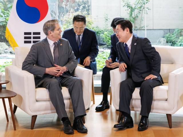 이재명 대통령, 미 재무장관 접견