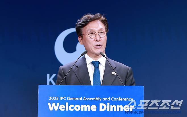 김민석 국무총리@IPC서울총회 환영 만찬. 사진제공=대한장애인체육회