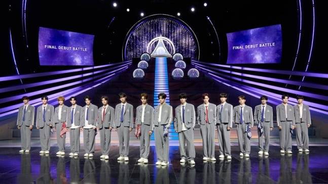 Mnet ‘보이즈 2 플래닛’ 생방송 진출자들. /Mnet