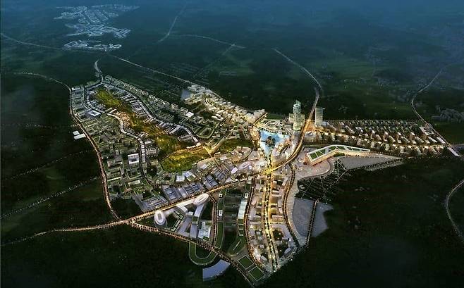 쿠웨이트 압둘라신도시 조감도./한미글로벌 제공