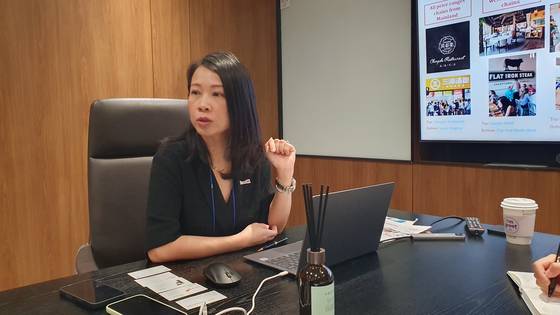 25일 서울 코엑스에서 만난 신디 웡 홍콩 투자청 책임. 서유진 기자